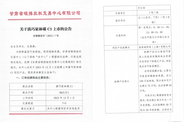 利好优配 交易中心休市一年，碳汇投资“锁”在系统里