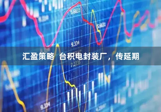汇盈策略  台积电封装厂，传延期
