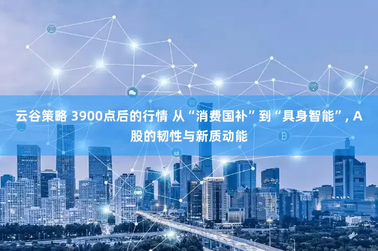 云谷策略 3900点后的行情 从“消费国补”到“具身智能”, A股的韧性与新质动能