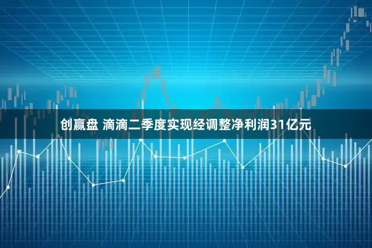 创赢盘 滴滴二季度实现经调整净利润31亿元